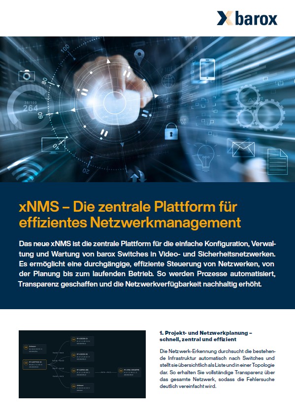 Flyer xNMS – The central platform for efficient network management